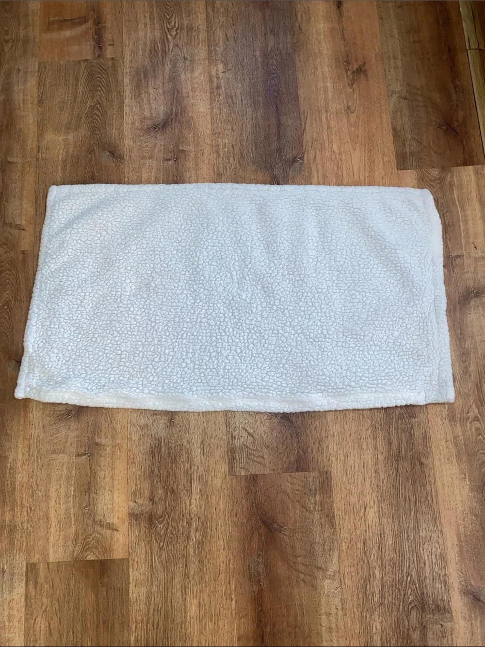 UGG Maroon Plush Sherpa Pillow Case with Cream Trim